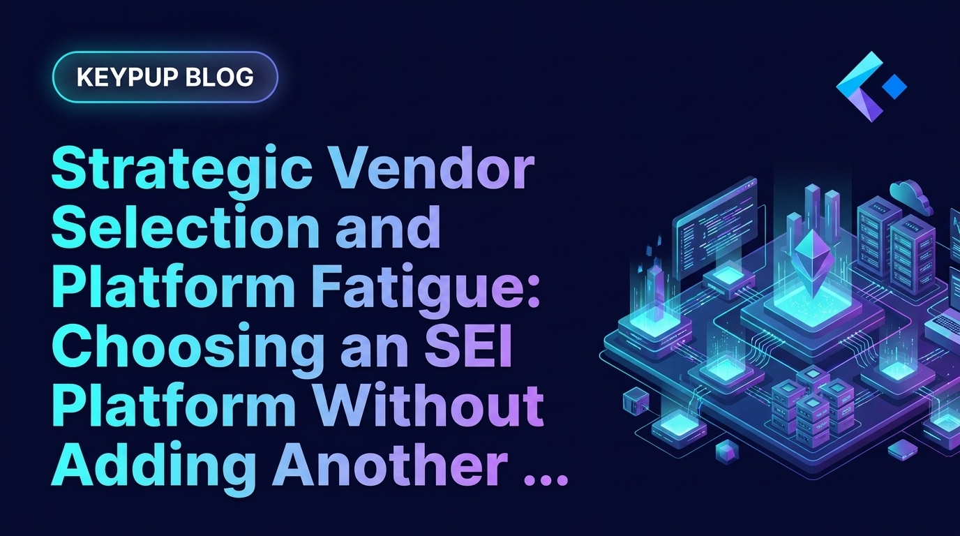 Strategic Vendor Selection and Platform Fatigue: How to Add an SEI Platform Without Adding Another Dashboard